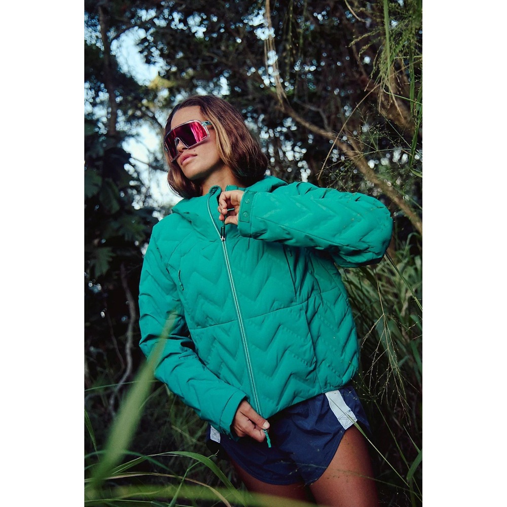 Free People Movement Gettin Lost Packable Puffer Jacket Green Glow Women's Large